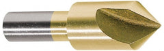 Melin Tool - 3/4" Head Diam, 1/2" Shank Diam, 1 Flute 60° Cobalt Countersink - All Tool & Supply