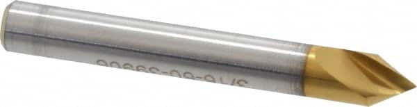 Melin Tool - 3/16" Head Diam, 3/16" Shank Diam, 1 Flute 60° Cobalt Countersink - All Tool & Supply