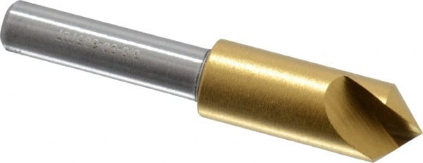 Melin Tool - 3/8" Head Diam, 1/4" Shank Diam, 1 Flute 90° Cobalt Countersink - All Tool & Supply