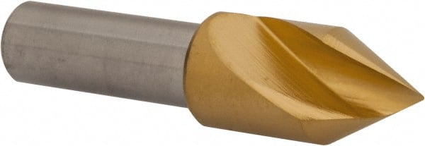 Melin Tool - 1/2" Head Diam, 3/8" Shank Diam, 1 Flute 60° Cobalt Countersink - All Tool & Supply