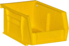 Durham - 5-7/16" Deep, Yellow Plastic Hang and Stack Bins - 3" High x 4-3/16" Wide x 5-7/16" Long - All Tool & Supply