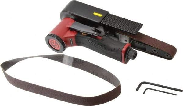 Chicago Pneumatic - 20 x 520 mm, 22,000 RPM Air Belt Sander - 1/4 Inch Inlet, 14.62 CFM Air Consumption - All Tool & Supply