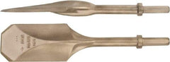 Ampco - 4-1/2" Head Width, 20" OAL, 3-1/4" Shank Diam, Digging Chisel - Hex Drive, Hex Shank - All Tool & Supply