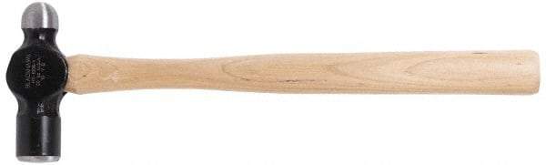 Blackhawk by Proto - 1 Lb Head Forged Steel Ball Pein Hammer - 14" Wood Handle, 14" OAL - All Tool & Supply