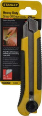 Stanley - Snap Utility Knife - 5-7/16" Blade, Yellow & Black ABS/Rubber Handle, 1 Blade Included - All Tool & Supply