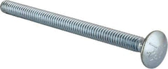 Value Collection - 1/4-20 UNC 3-1/2" Length Under Head, Standard Square Neck, Carriage Bolt - Grade 5 Steel, Zinc-Plated Finish - All Tool & Supply