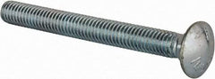 Value Collection - 3/8-16 UNC 3-1/2" Length Under Head, Standard Square Neck, Carriage Bolt - Grade 5 Steel, Zinc-Plated Finish - All Tool & Supply