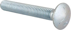 Value Collection - 7/16-14 UNC 3" Length Under Head, Standard Square Neck, Carriage Bolt - Grade 5 Steel, Zinc-Plated Finish - All Tool & Supply