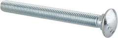 Value Collection - 1/2-13 UNC 5" Length Under Head, Standard Square Neck, Carriage Bolt - Grade 5 Steel, Zinc-Plated Finish - All Tool & Supply