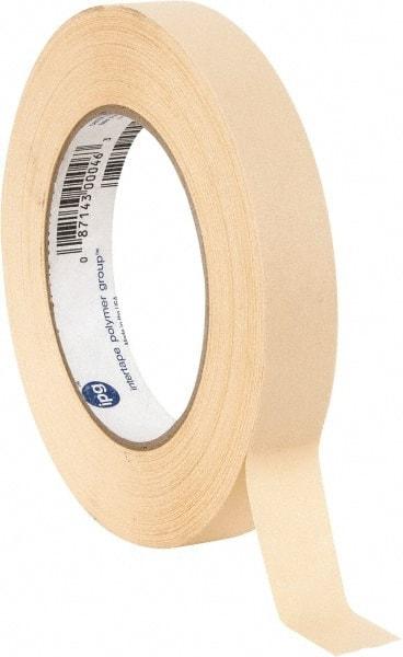 Intertape - 3/4" Wide x 60 Yd Long Tan Paper Masking Tape - Series PG5, 6.3 mil Thick, 25 In/Lb Tensile Strength - All Tool & Supply