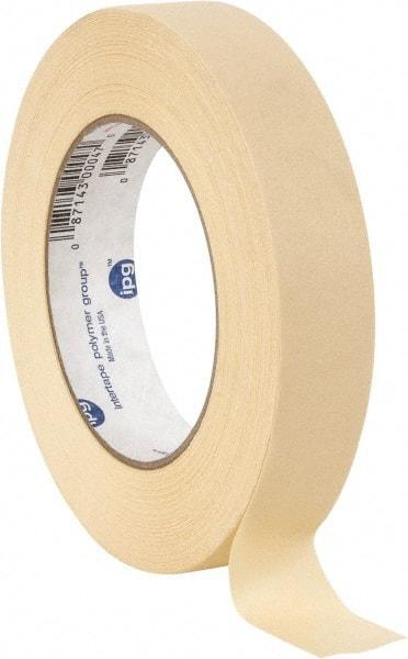 Intertape - 1" Wide x 60 Yd Long Tan Paper Masking Tape - Series PG5, 6.3 mil Thick, 25 In/Lb Tensile Strength - All Tool & Supply