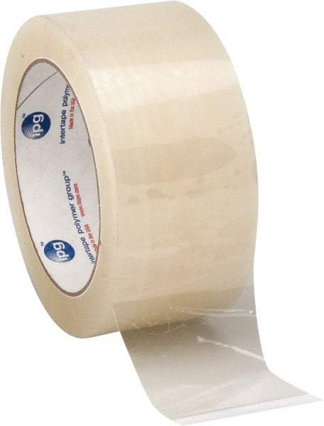 Intertape - 2" x 60 Yd Clear Rubber Adhesive Sealing Tape - Polypropylene Film Backing, 3 mil Thick, 32 Lb Tensile Strength, Series 1100 - All Tool & Supply