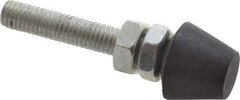 Gibraltar - M8 Carbon Steel Cap Tip Clamp Spindle Assembly - 2-1/4" Thread Length, 2-1/2" OAL, 0.83" Tip Surface Diam, Use with Toggle Clamps - All Tool & Supply