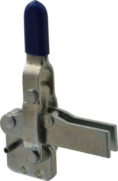 Gibraltar - 600 Lb Holding Capacity, Vertical Handle, Manual Hold Down Toggle Clamp - 85° Handle Movement, 71° Bar Opening, U-Bar, Straight Base, Carbon Steel - All Tool & Supply