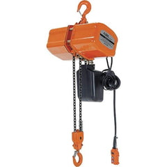 Vestil - 2 Ton Capacity, 8.5 FPM Lift Speed, 110 Volt, Electric Chain Hoist - 1.6 Output hp, 15' Max Lift - All Tool & Supply