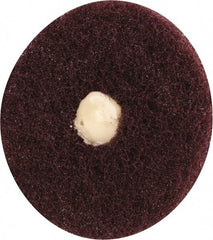 Merit Abrasives - 3" Diam, Medium Mounted Scrubber Buffing Wheel - 1 Ply, Very Fine Grade, 1/4" Shank Diam, 8,000 RPM - All Tool & Supply