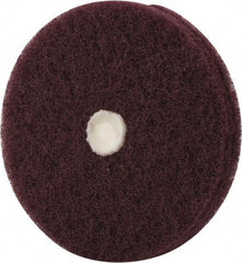 Merit Abrasives - 4" Diam, Medium Mounted Scrubber Buffing Wheel - 2 Ply, Very Fine Grade, 1/4" Shank Diam, 6,000 RPM - All Tool & Supply