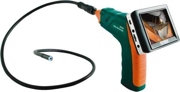 Extech - Video Borescope - 9 mm Probe Diameter, LCD Display, 712 x 486 Resolution - All Tool & Supply