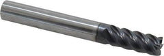 SGS - 5/16", 5 Flute, Single End, Solid Carbide, 0.015" Corner Radius End Mill - 2-1/2" OAL, 45° Helix, Right Hand Flute, 13/16" LOC, Right Hand Cut - All Tool & Supply