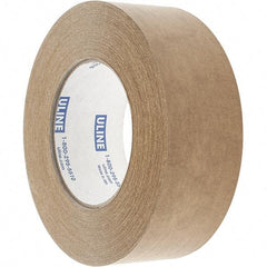 Made in USA - 2" x 60 Yd Tan Rubber Adhesive Sealing Tape - Paper Backing, 7 mil Thick - All Tool & Supply