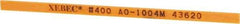 Value Collection - Rectangular, Ceramic Fiber Finishing Stick - 4" Long x 5/32" Wide x 1/32" Thick, 400 Grit, Super Fine Grade - All Tool & Supply