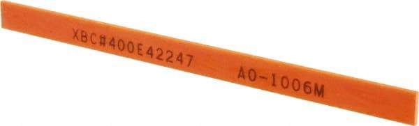 Value Collection - Rectangular, Ceramic Fiber Finishing Stick - 4" Long x 15/64" Wide x 1/32" Thick, 400 Grit, Super Fine Grade - All Tool & Supply