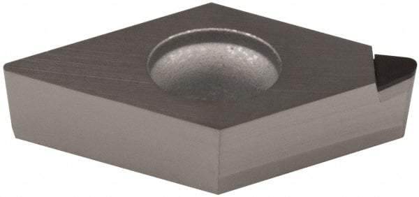 Hertel - HT-DCMX21.51 Grade HT420CD Polycrystalline Diamond (PCD) Turning Insert - Uncoated, Diamond, 1/4" Inscr Circle, 3/32" Thick, 1/64" Corner Radius - All Tool & Supply