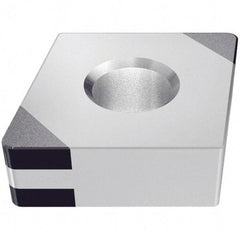 Iscar - CNGA432 M4 Grade IB25HC PCBN Turning Insert - TiN Finish, 80° Diamond, 1/2" Inscr Circle, 3/16" Thick, 1/32" Corner Radius - All Tool & Supply