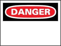 NMC - "Danger", 14" Long x 20" Wide, Aluminum Safety Sign - Rectangle, 0.04" Thick, Use for Accident Prevention - All Tool & Supply