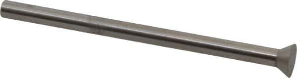 Dayton Lamina - 0.225" Head Diam, 1/8" Shank Diam, Quill Head, High Speed Steel Solid Mold Die Blank & Punch - 60° Head Angle, 0.0875" Head Height, 2" OAL, Blank Punch, KWX Series - All Tool & Supply