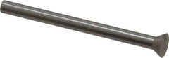 Dayton Lamina - 9/32" Head Diam, 5/32" Shank Diam, Quill Head, High Speed Steel Solid Mold Die Blank & Punch - 60° Head Angle, 7/64" Head Height, 2" OAL, Blank Punch, KWX Series - All Tool & Supply