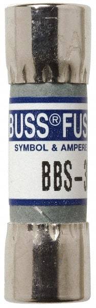 Cooper Bussmann - 250 VAC, 8 Amp, Fast-Acting General Purpose Fuse - Fuse Holder Mount, 1-3/8" OAL, 10 at AC kA Rating, 13/32" Diam - All Tool & Supply