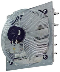 TPI - 30" Blade, Direct Drive, 1/4 hp, 3,950 & 3,080 CFM, Totally Enclosed Exhaust Fan - 33-1/8" Opening Height x 33-1/8" Opening Width, 120 Volt, 2 Speed, Single Phase - All Tool & Supply