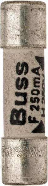 Cooper Bussmann - 250 VAC, 32 VDC, 0.25 Amp, Fast-Acting Miniature Ceramic Fuse - 20mm OAL, 5mm Diam - All Tool & Supply