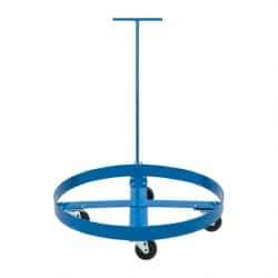 PRO-SOURCE - 1,000 Lb Load Capacity, 55 Gal Drum Dolly - 4" High, 4 Wheels - All Tool & Supply