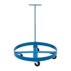 PRO-SOURCE - 1,000 Lb Load Capacity, 55 Gal Drum Dolly - 4" High, 4 Wheels - All Tool & Supply