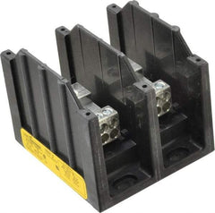 Cooper Bussmann - 2 Poles, 175 Amp, 8-2/0 AWG (Al), 14-2/0 AWG (Cu) Primary, 4-14 AWG (Cu), 4-8 AWG (Al) Secondary, Thermoplastic Power Distribution Block - 600 VAC/VDC, 1 Primary Connection, 3.58 Inch Long x 3.32 Inch Deep x 4 Inch High - All Tool & Supply