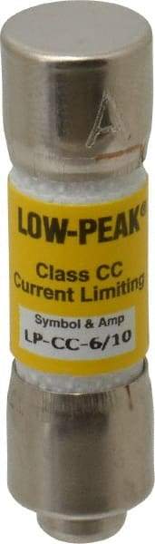 Cooper Bussmann - 150 VDC, 600 VAC, 0.6 Amp, Time Delay General Purpose Fuse - Fuse Holder Mount, 1-1/2" OAL, 20 at DC, 200 at AC (RMS) kA Rating, 13/32" Diam - All Tool & Supply