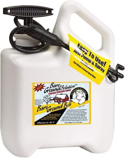 Bare Ground Solutions - 1 Gal Chemical Safe Garden Hand Sprayer - Plastic Tank, Wide Mouth, Flexible Hose, For Multipurpose Applications - All Tool & Supply