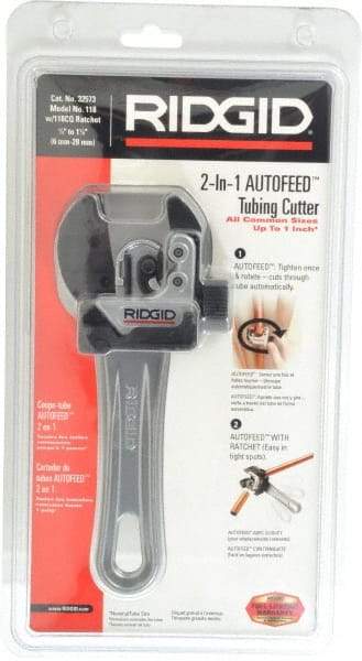 Ridgid - 1/4" to 1-1/8" Pipe Capacity, Close Quarters Autofeed - All Tool & Supply