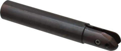 Minicut International - 1" Cut Diam, 0.642" Max Depth of Cut, 1" Shank Diam, 6" OAL, Indexable Ball Nose End Mill - 1-3/4" Head Length, Straight Shank, BNMI Toolholder, BNSI 1000 Insert - All Tool & Supply