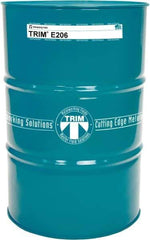 Master Fluid Solutions - TRIM E206, 54 Gal Drum Cutting & Grinding Fluid - Water Soluble, For Gear Hobbing, Heavy-Duty Broaching, High Speed Turning - All Tool & Supply