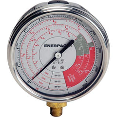 Enerpac - Hydraulic Pressure Gages & Adapters Type: Glycerine Filled Pressure Rating: 10000 - All Tool & Supply