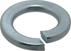 Value Collection - M20, 20.2mm ID, 33.6mm OD, 4mm Thick Split Lock Washer - Grade 8 Spring Steel, Zinc-Plated Finish, 20.2mm Min ID, 21.2mm Max ID - All Tool & Supply