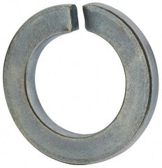 Value Collection - M24, 24.5mm ID, 40mm OD, 5mm Thick Split Lock Washer - Grade 8 Spring Steel, Zinc-Plated Finish, 24.5mm Min ID, 25.5mm Max ID - All Tool & Supply