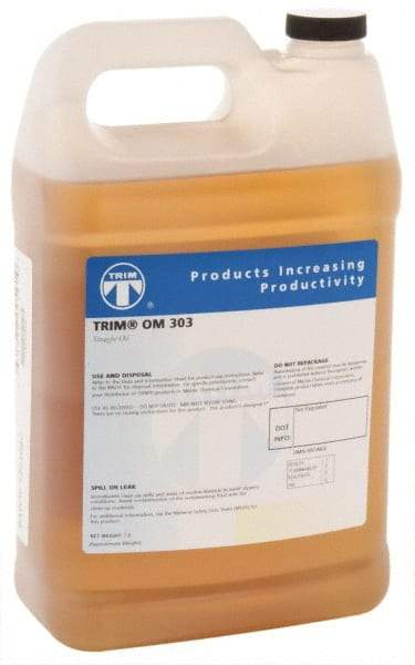 Master Fluid Solutions - Trim OM 303, 1 Gal Bottle Cutting Fluid - Straight Oil, For Thread Rolling, Thread-Form Tapping - All Tool & Supply