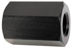 TE-CO - M24x3.00 Metric Coarse, 64mm OAL Steel Standard Coupling Nut - Black Oxide Coated, 38mm Width Across Flats - All Tool & Supply