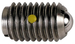 TE-CO - 8-32, 0.093" Ball Diam, 11/32" Body Length, 0.025" Max Ball Reach, Threaded Ball Plunger - All Tool & Supply