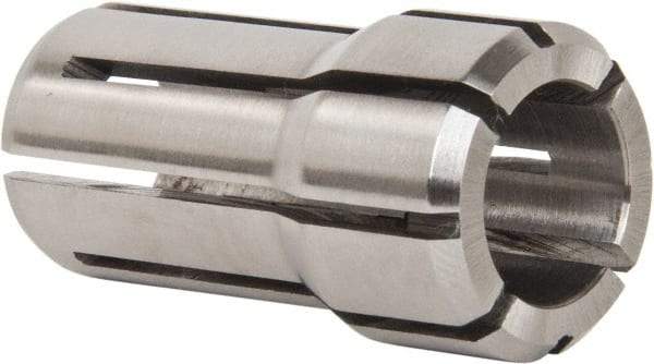 Kennametal - 1/2 Inch, 15/32 to 1/2 Inch Collet Capacity, Series DA100 Double Angle Collet - 1-7/16 Inch Overall Length, 0.769 Inch Overall Diameter, 0.001 Inch TIR - Exact Industrial Supply