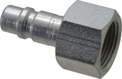 Parker - 3/4-14 Female NPTF Tru-Flate Automotive Pneumatic Hose Connector - Steel, 1/2" Body Diam - All Tool & Supply